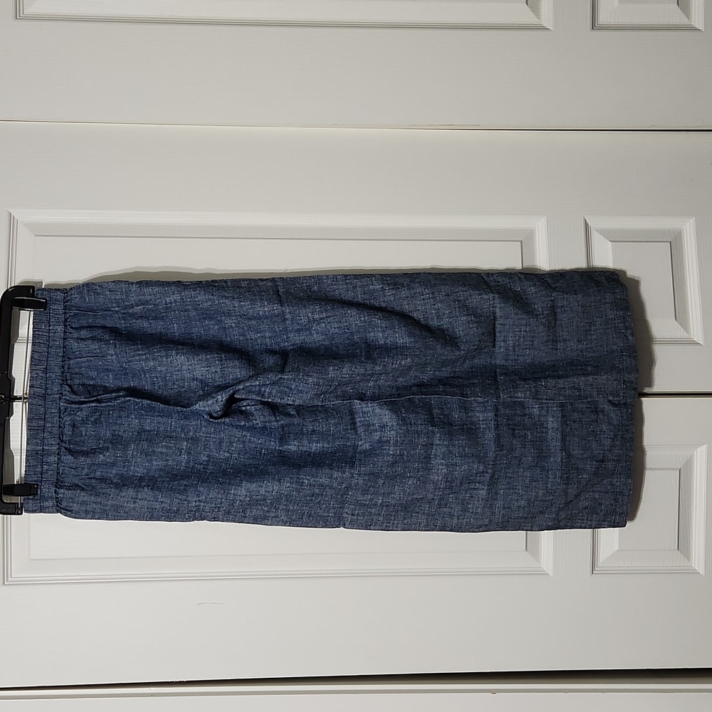 NWT Eileen Fisher Hemp Organic Cotton Chambray Straight Pants. Size XXS - Picture 7 of 10